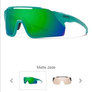 Smith Attack MTB Sunglasses in Matte Jade / Chromapop